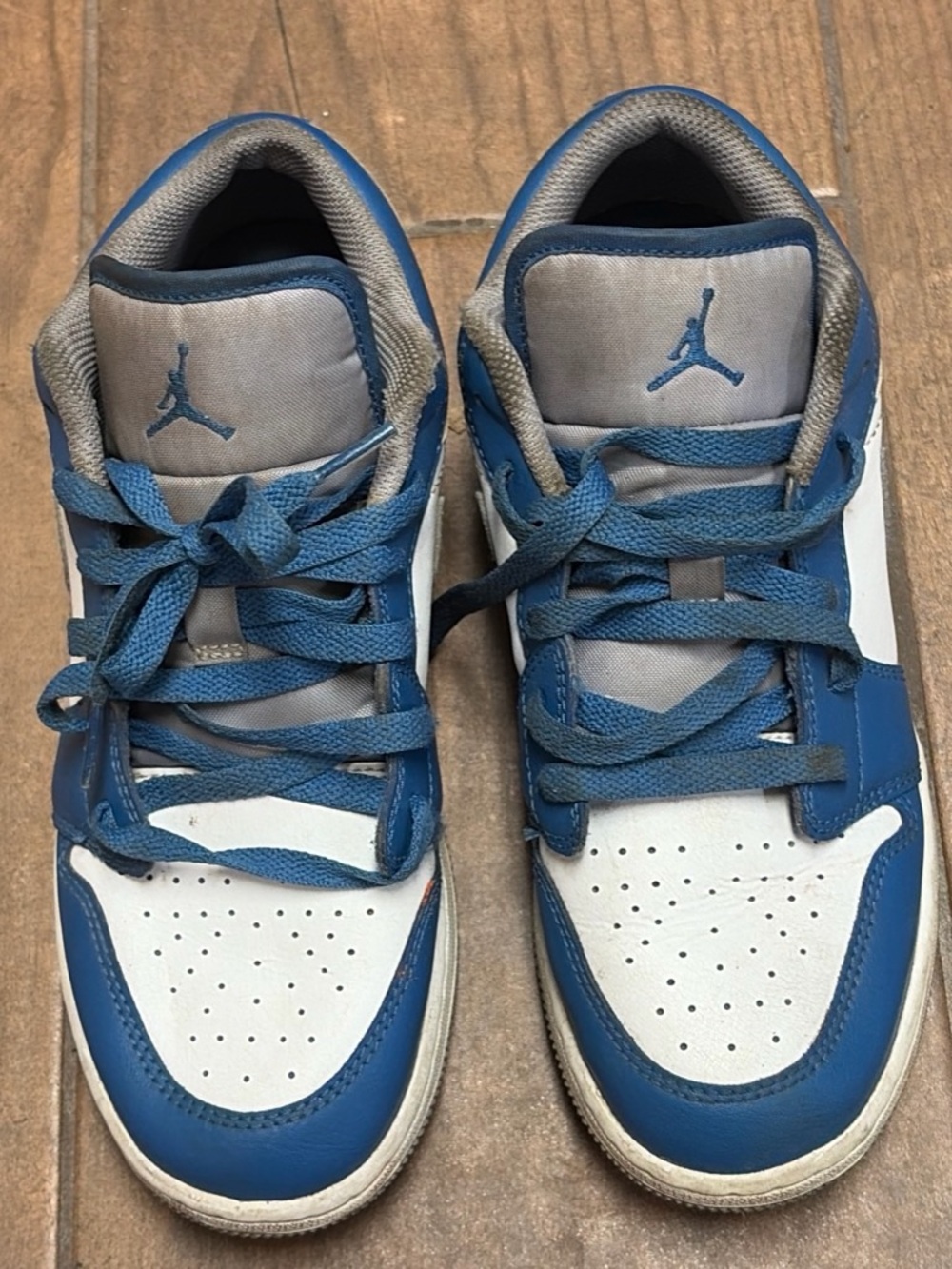 Jordan Kids Low-Top Sneakers - Blue & White